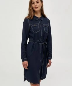 PEPPERCORN Robe Chemise Navy Femme