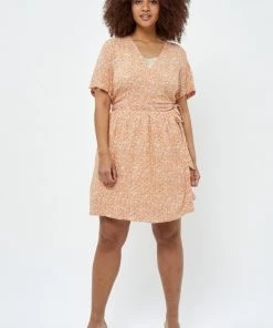 PEPPERCORN Femme DARIA Robe De Jour Melon Peach Print -Promos PEPPERCORN Magasin 236fb5e44afb4267a89c1e7a86563a95