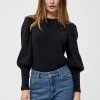 PEPPERCORN LISET LONG SLEEVE Pullover Black Femme