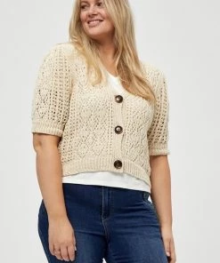 PEPPERCORN EDYN Gilet Seedpearl Cream Femme