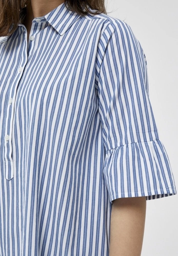 PEPPERCORN Femme RAMIS Robe Chemise Midblue 4 PEPPERCORN Femme RAMIS Robe Chemise Midblue – Image 4