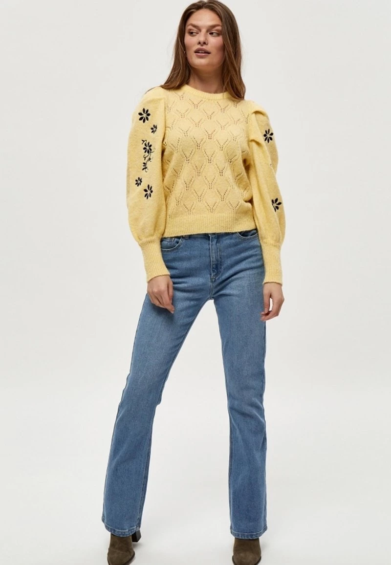 PEPPERCORN Femme PENELOPE Pullover Pale Yellow Melange 1 PEPPERCORN Femme PENELOPE Pullover Pale Yellow Melange
