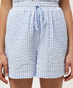 PEPPERCORN Femme ELAINE Short Skyway Blue Striped