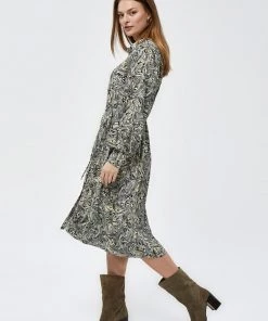 PEPPERCORN Femme AVA Robe Chemise Dark Green -Promos PEPPERCORN Magasin 285025bb146e4080a97f41d2b6434bba