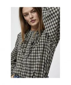 PEPPERCORN Femme AMARA Chemisier Black -Promos PEPPERCORN Magasin 28f404cbff8d430a80bdd55cce8c544c