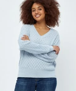 PEPPERCORN Femme ROSALIA Pullover Skyway Blue Melange