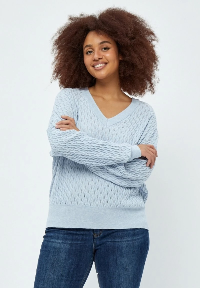PEPPERCORN Femme ROSALIA Pullover Skyway Blue Melange 1 PEPPERCORN Femme ROSALIA Pullover Skyway Blue Melange