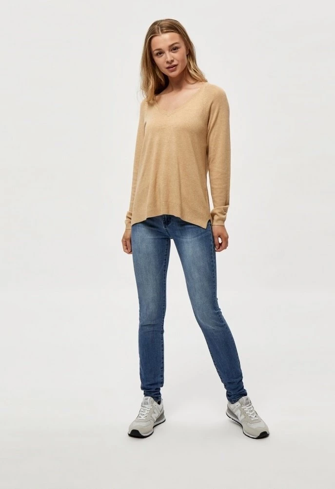 PEPPERCORN Femme TANA Pullover Warm Sand Melange 2 PEPPERCORN Femme TANA Pullover Warm Sand Melange – Image 2