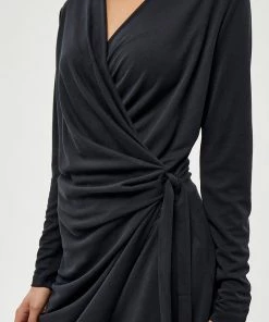 PEPPERCORN Femme LANA WRAP Robe En Jersey Black 7 PEPPERCORN Femme LANA WRAP Robe En Jersey Black -Promos PEPPERCORN Magasin 2a56400acd1148dfb1ab36bbb7414f43