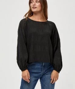 PEPPERCORN JEA BLOUSE Blouse Black Femme
