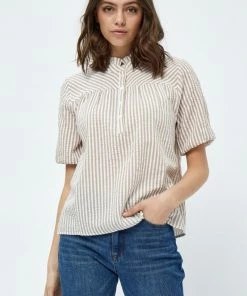 PEPPERCORN Femme ELAINE Blouse Warm Sand Stripe