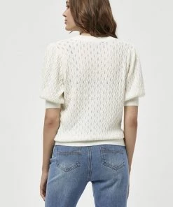 PEPPERCORN Femme ROSALIA PUFF SLEEVE T Shirt Imprimé Cloud Dancer -Promos PEPPERCORN Magasin 2b628d33e22e48caa72c83c98582dfad