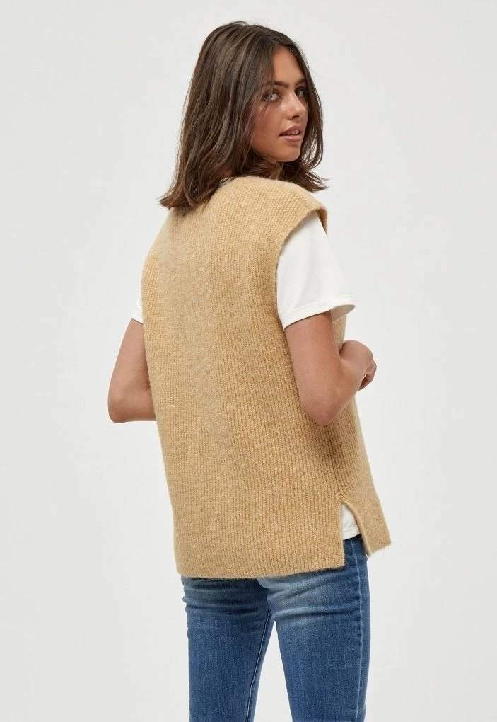 PEPPERCORN Gilet Beige Femme 3 PEPPERCORN Gilet Beige Femme – Image 3