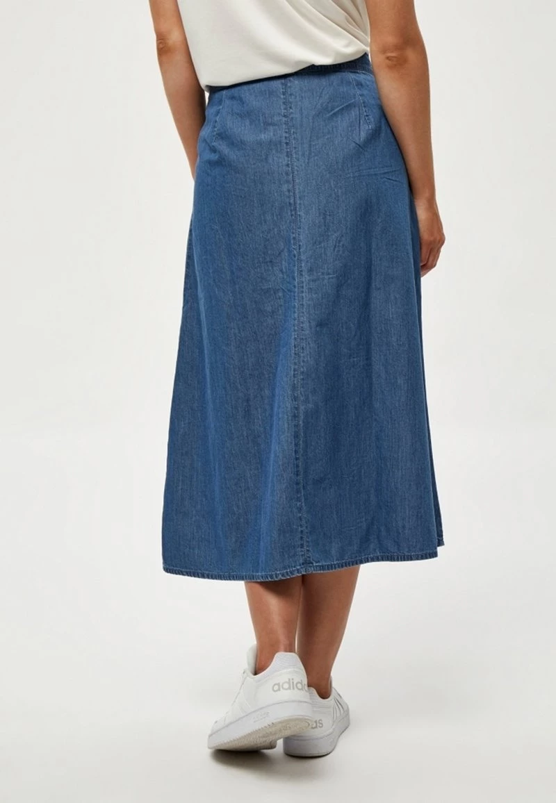 PEPPERCORN Femme CIA Jupe En Jean Mid Blue Denim 3 PEPPERCORN Femme CIA Jupe En Jean Mid Blue Denim – Image 3