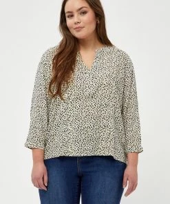 PEPPERCORN CAISA Blouse Seedpearl Cream Pr Femme