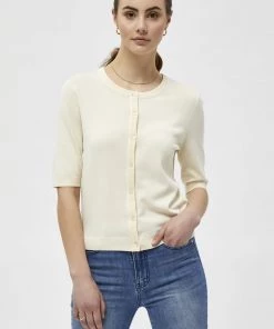 PEPPERCORN TANA Gilet Seedpearl Cream Femme