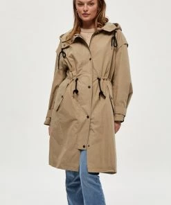 PEPPERCORN CAROLINE Parka Sand Femme