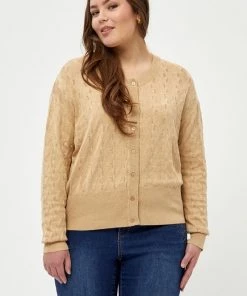 PEPPERCORN TANA CURVE Gilet Warm Sand Melange Femme