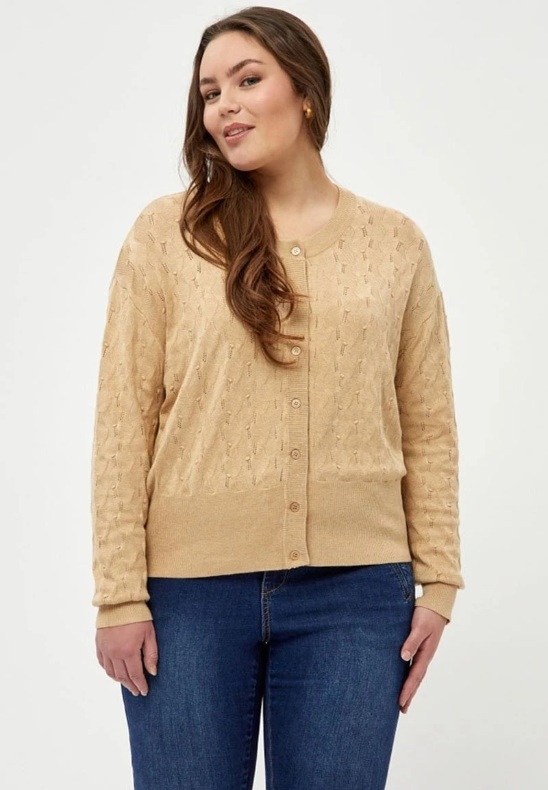 PEPPERCORN TANA CURVE Gilet Warm Sand Melange Femme 1 PEPPERCORN TANA CURVE Gilet Warm Sand Melange Femme