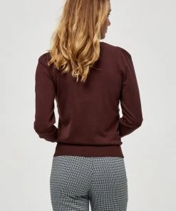 PEPPERCORN TANA PUFF LONGSLEEVE Pullover Decadent Chocolate Femme -Promos PEPPERCORN Magasin 3120b0bc84534d88a640d3c8b90f9a63