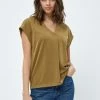 PEPPERCORN Femme LANA TEE T Shirt Basique Ermine Brown