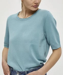 PEPPERCORN Femme SHORT SLEEVE T Shirt Basique Stillwater Blue -Promos PEPPERCORN Magasin 31e83530ec334281a70c77787ace9589