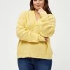 PEPPERCORN PENELOPE Pullover Pale Yellow Melange Femme