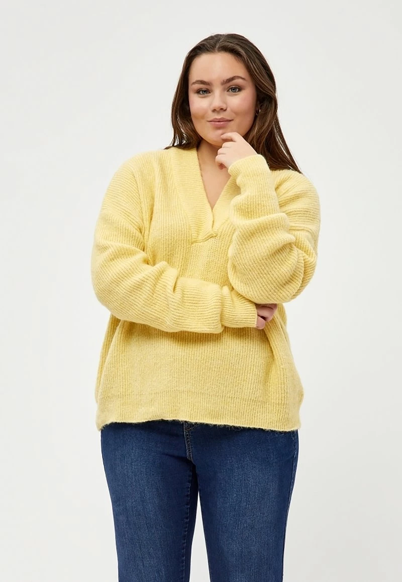 PEPPERCORN PENELOPE Pullover Pale Yellow Melange Femme 1 PEPPERCORN PENELOPE Pullover Pale Yellow Melange Femme