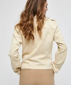 PEPPERCORN Femme TANIA Veste En Similicuir Seedpearl Cream -Promos PEPPERCORN Magasin 32d854d7ec294cb2a0308de9faaa1feb