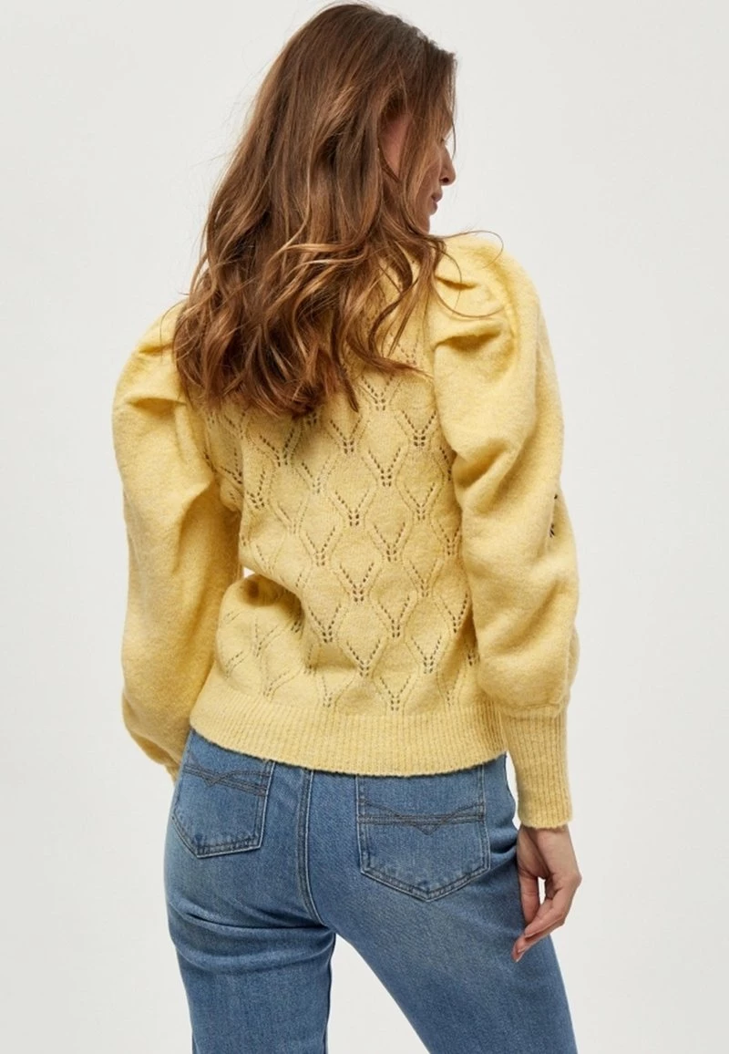 PEPPERCORN Femme PENELOPE Pullover Pale Yellow Melange 3 PEPPERCORN Femme PENELOPE Pullover Pale Yellow Melange – Image 3