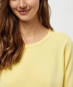 PEPPERCORN SHORT SLEEVE T Shirt Basique Pale Yellow Femme -Promos PEPPERCORN Magasin 36cffcf6f18d4df4af5ec5fff74c70d9