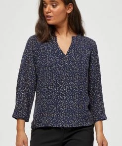 PEPPERCORN CAISA Blouse Navy Print Femme
