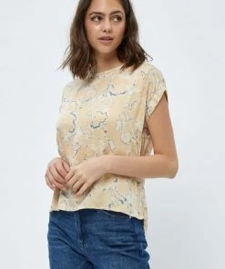 PEPPERCORN Femme T Shirt Imprimé Warm Sand Pr