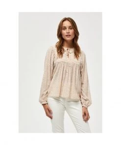 PEPPERCORN DANEA Blouse Skyway Blue Print Femme