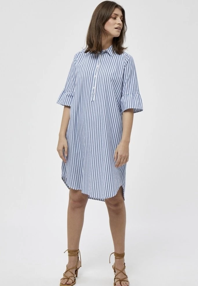 PEPPERCORN Femme RAMIS Robe Chemise Midblue 1 PEPPERCORN Femme RAMIS Robe Chemise Midblue