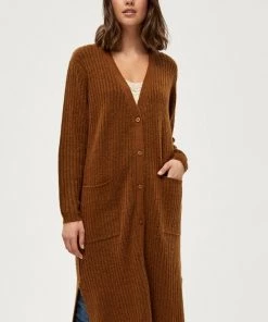 PEPPERCORN SCARLET Gilet Brown Femme