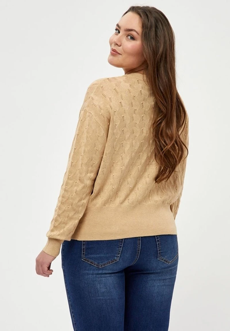 PEPPERCORN TANA CURVE Gilet Warm Sand Melange Femme 3 PEPPERCORN TANA CURVE Gilet Warm Sand Melange Femme – Image 3