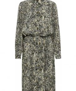 PEPPERCORN Femme AVA Robe Chemise Dark Green -Promos PEPPERCORN Magasin 44cd022cf06f48038a5ca7f5e56fbcfa