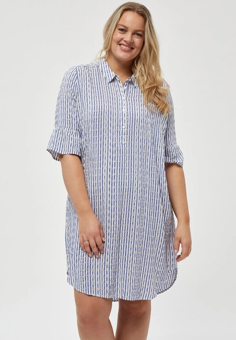 PEPPERCORN RAMISA Robe Chemise Mid Blue Femme 1 PEPPERCORN RAMISA Robe Chemise Mid Blue Femme