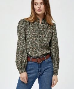 PEPPERCORN ANASTASIA LISSI Blouse Duffel Bag Green Pr Femme