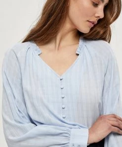 PEPPERCORN Femme LUCKY Blouse Blue Fog -Promos PEPPERCORN Magasin 463b769357834ca8a99f859249783482