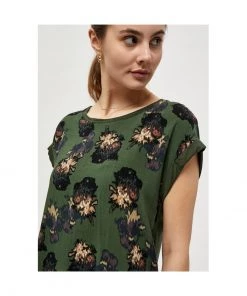 PEPPERCORN MALUCCA TEE T Shirt Imprimé Duffel Bag Green Pr Femme -Promos PEPPERCORN Magasin 464fa41de51c45dc81a081de10d60061