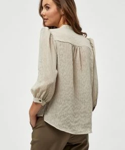 PEPPERCORN LISSI Blouse Warm Sand Stripe Femme 6 PEPPERCORN LISSI Blouse Warm Sand Stripe Femme -Promos PEPPERCORN Magasin 46fcceb8a69c47a39badda37f420b392