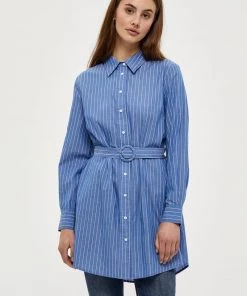 PEPPERCORN LEEN Robe Chemise Blue Fog St Femme