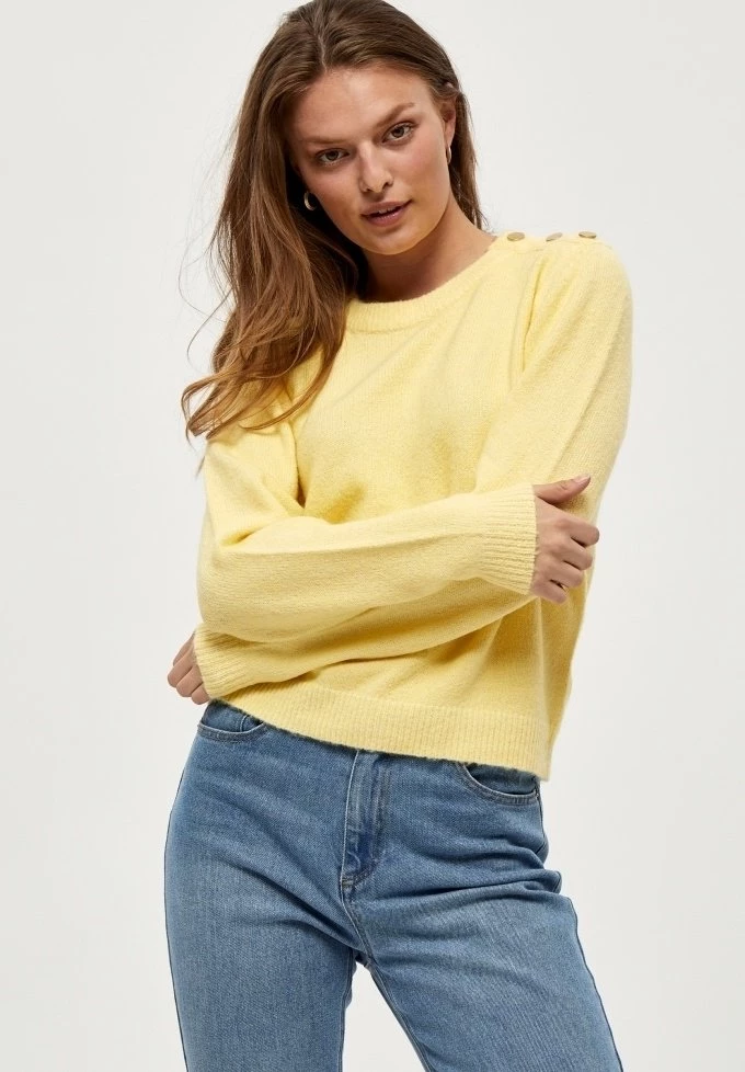 PEPPERCORN ANJA Pullover Pale Yellow Femme 1 PEPPERCORN ANJA Pullover Pale Yellow Femme