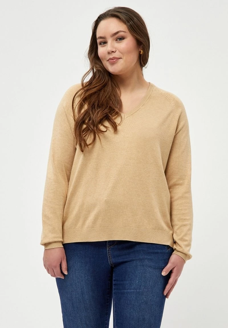PEPPERCORN Femme TANA Pullover Warm Sand Melange 1 PEPPERCORN Femme TANA Pullover Warm Sand Melange