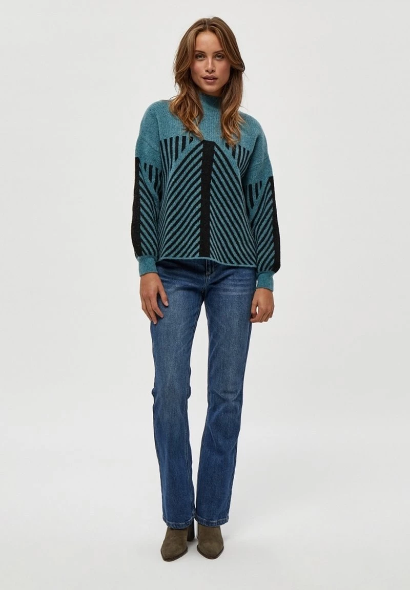 PEPPERCORN JAYDA Pullover Storm Blue Melange Femme 2 PEPPERCORN JAYDA Pullover Storm Blue Melange Femme – Image 2