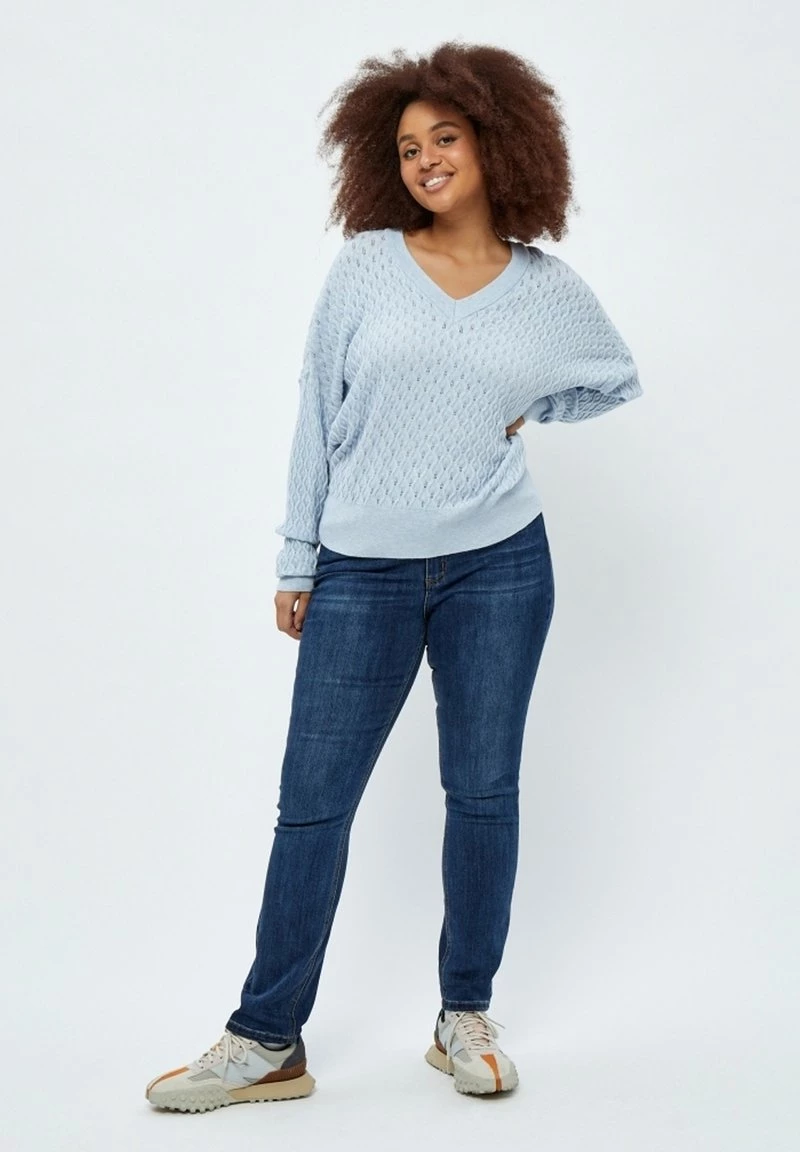 PEPPERCORN Femme ROSALIA Pullover Skyway Blue Melange 2 PEPPERCORN Femme ROSALIA Pullover Skyway Blue Melange – Image 2