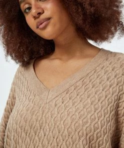 PEPPERCORN Femme ROSALIA Pullover Warm Sand Melange -Promos PEPPERCORN Magasin 4c931e6d8a7247f4a0122adef14f94e7