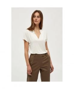 PEPPERCORN ROSALINDA T Shirt Basique Gardenia Femme